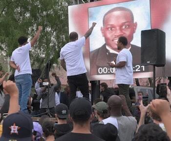 Ahmaud Arbery BLM protest